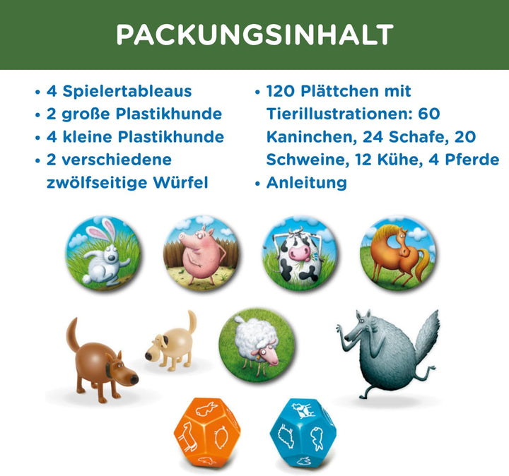 Granna – Superfarmer Deluxe – Familienspiel & Wirtschaftsspiel, Deluxe-Version mit Tierfiguren, Für