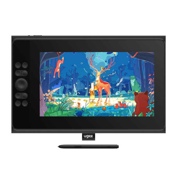 ugee UE12 Plus 11,9 Zoll Grafiktablett mit Display,Pen Display mit 147% sRGB Ultra-Wide Color Gamut