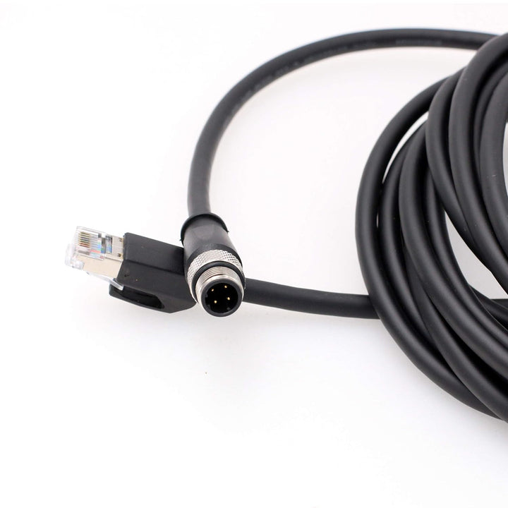 Encoder-Sensor M12 4-polig D-Code RJ45 Cat.6 Ethernet geschirmtes Kabel Industriemaschinen Kamera Ne
