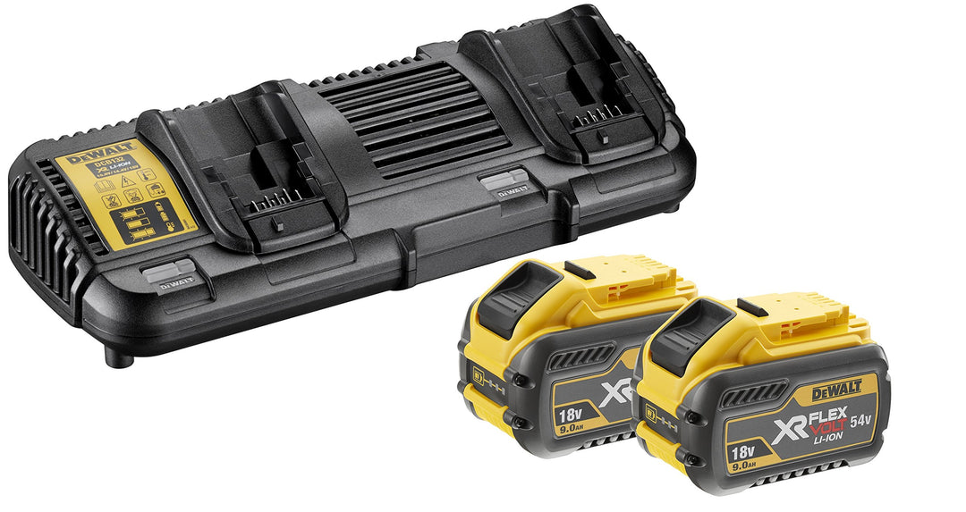 DeWalt FLEXVOLT DeWalt DCB132X2-QW 2x 9.0 Ah + charger