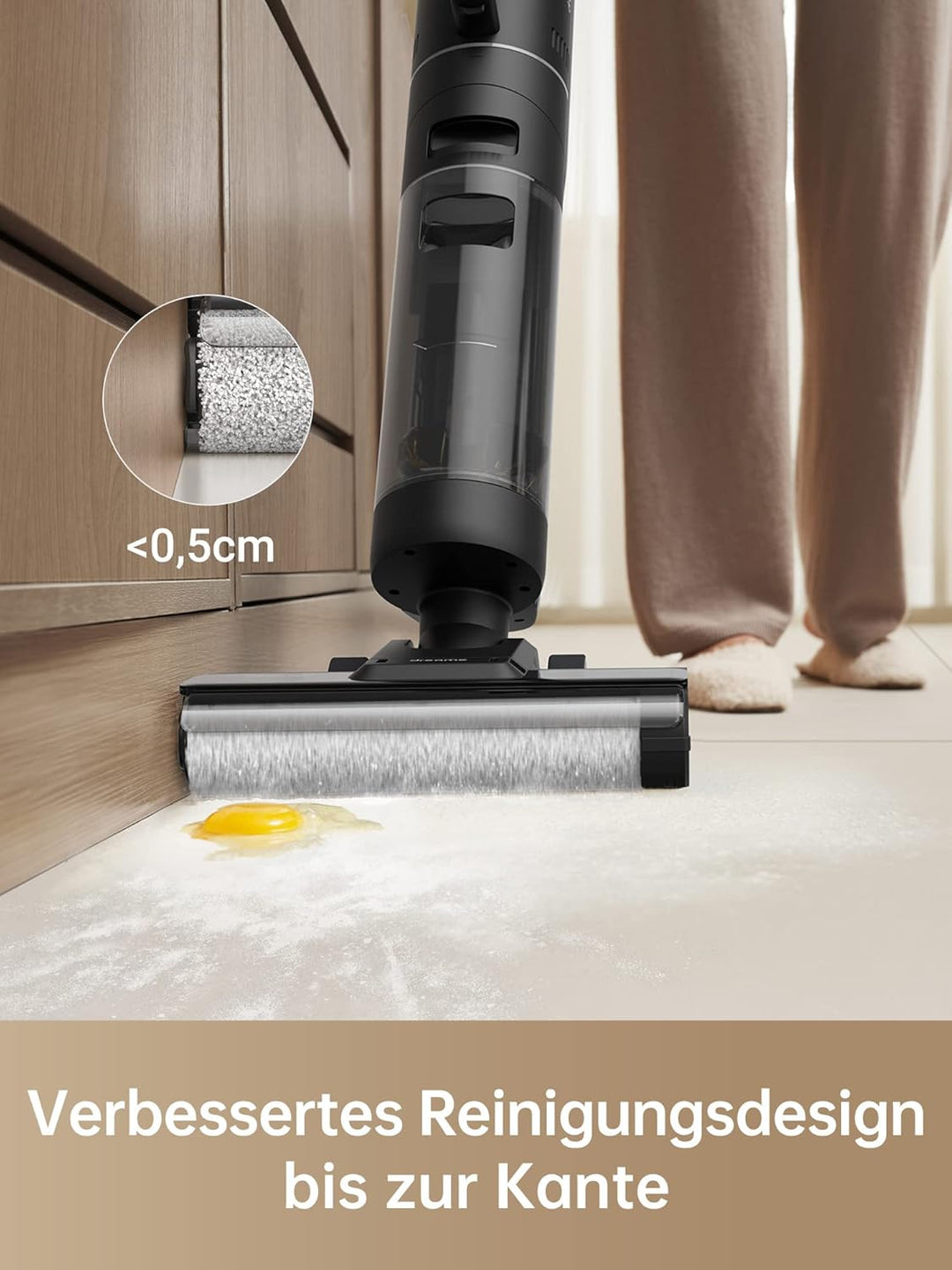 dreame M12 Smart Nass-Trocken-Staubsauger, Kabelloser All in One Nass Trockensauger Kabellos Harthol