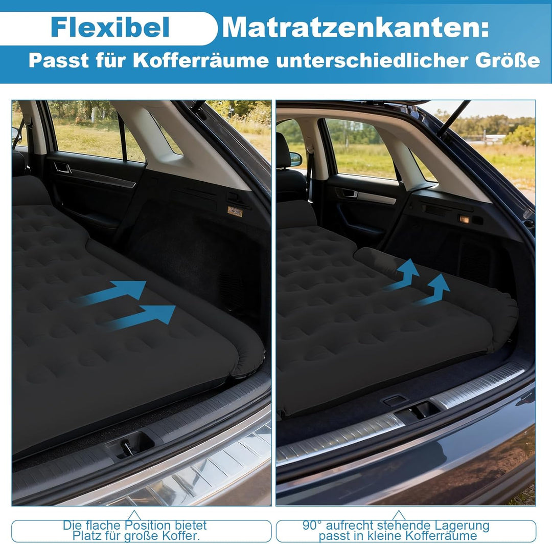 Aufblasbare Auto Matratze, Luftmatratze Auto für Reise Camping, Matratze für Auto mit Schnellaufblas