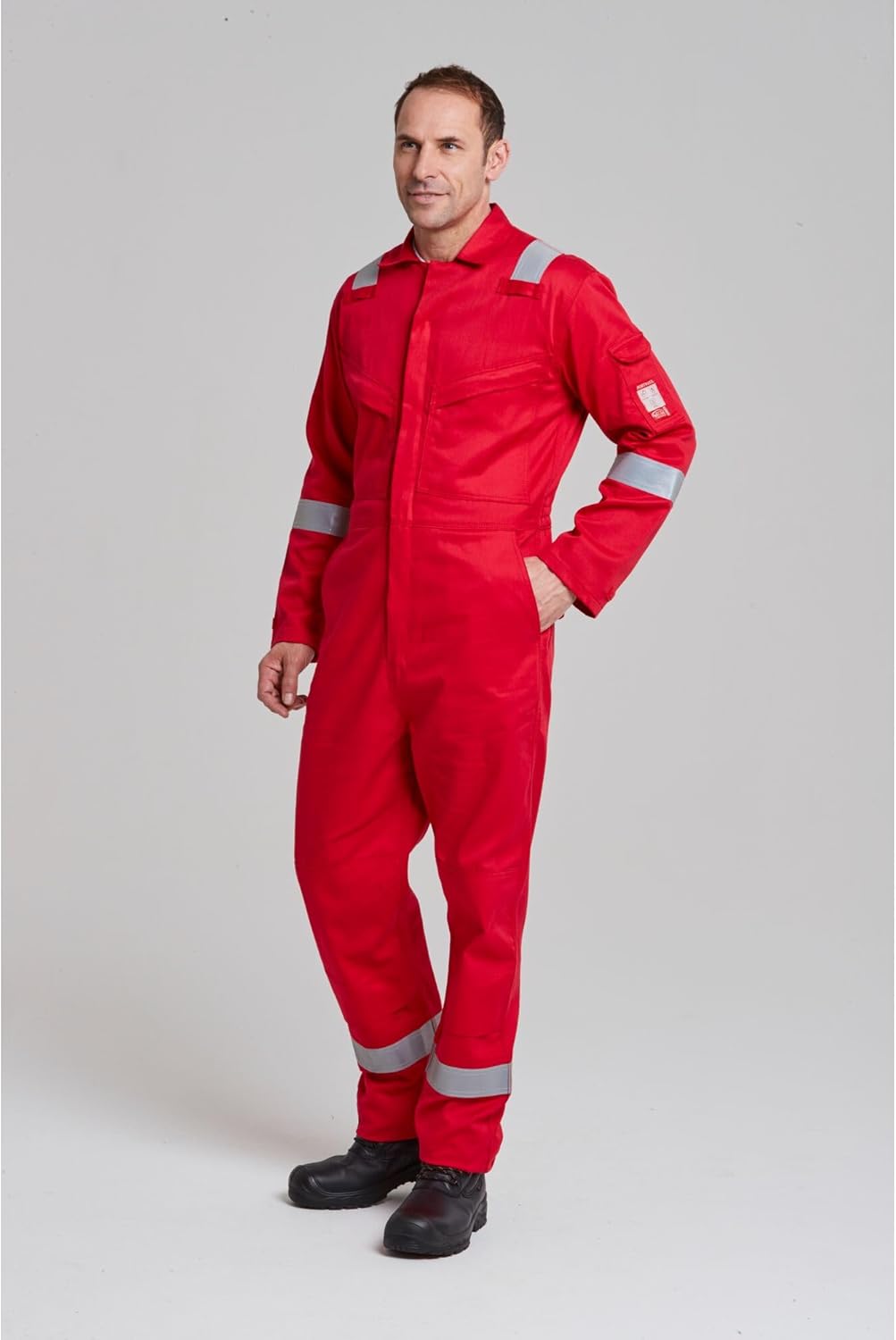 Portwest FR21 Leichter Anti-Statik Flammenresistenter Overall Rot S, Rot S