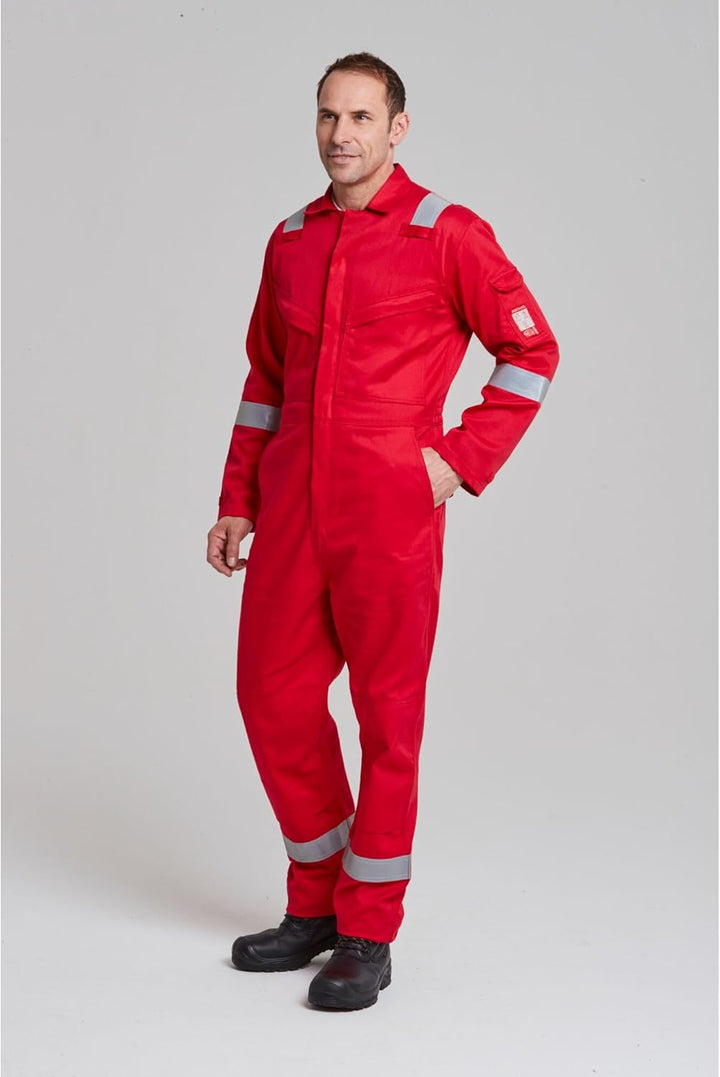 Portwest FR21 Leichter Anti-Statik Flammenresistenter Overall Rot S, Rot S