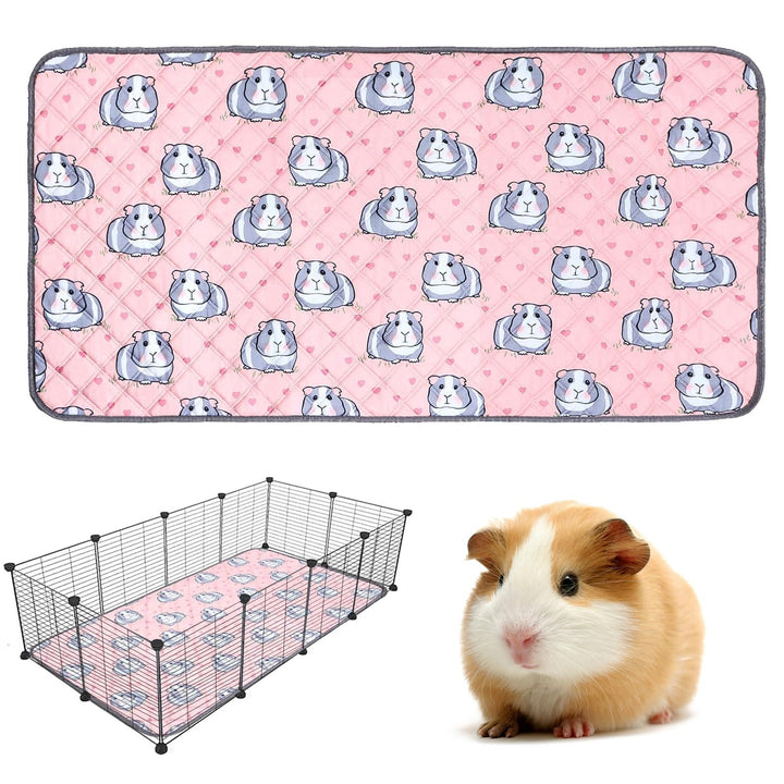PIPI Pads für Meerschweinchen, 120 x 60cm Wiederverwendbare Unterlage für Meerschweinchen Waschbare
