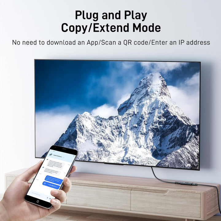 Yinker HDMI USB Dongle Miracast Adapter HDMI für iOS, MacOS, Android USB für Windows-Hosts Plug&Play