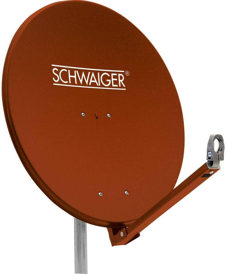 Schwaiger SPI710.2 Aluminium Offset-Parabolantenne (75 cm) Ziegelrot