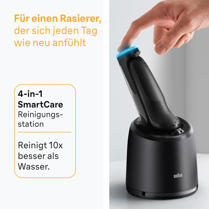 Braun Series 5 Elektrorasierer für Herren, Nass- und Trockenrasur, Turbo und Standard Modus, Wasserd
