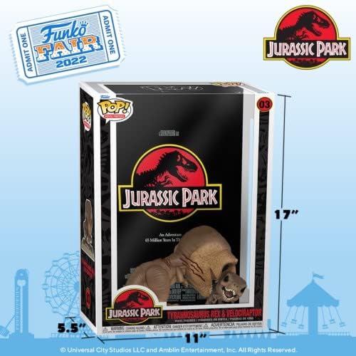 Funko Pop! Movie Poster: Jurassic Park - Tyrannosaurus - Vinyl-Sammelfigur - Geschenkidee - Offiziel