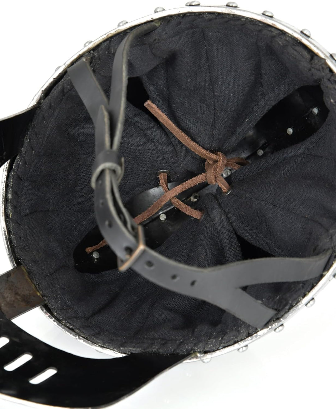 Ulfberth Hochmittelalter Spangenhelm mit Gesichtsplatte, Gr. M schaukampftauglich