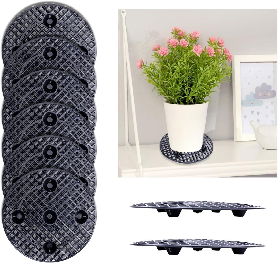 GAESHOW 6 Stück Blumentopfe Mesh Pads, Blumentopfgitter Matten, Bonsai Gitter, Kunststoff Blumentopf