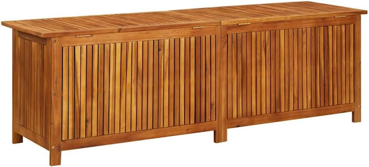 vidaXL Akazienholz Massiv Garten Aufbewahrungsbox Auflagenbox Kissenbox Gartenbox Gartentruhe Kissen