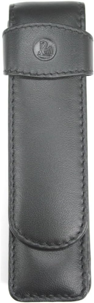 Pelikan 923417 Schreibgeräte-Etui Leder TG 21 Stiftablagen, 1 Stück TG21 Schwarz, TG21 Schwarz