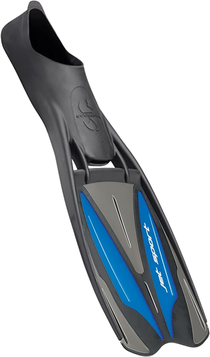 SCUBAPRO Jet Sport Fin Flossen EU 42 / 43 Schwarz Blau, EU 42 / 43 Schwarz Blau