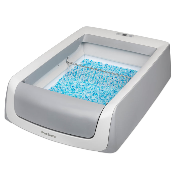 PetSafe ScoopFree selbstreinigende Katzentoilette Automatisches System mit Einwegschale und Kristall