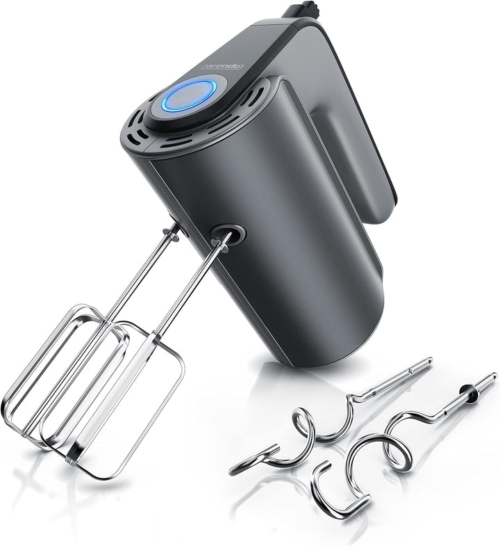 Arendo Elektrischer Handmixer 350W Mixer zum Backen – Handrührer mit 2 Rührquirlen und 2 Knethaken a