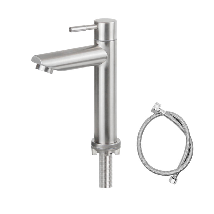Kaltwasserhahn Gäste WC, SEMANEY Wasserhahn nur Kaltwasser für Badezimmer, Kaltwasser Armaturen aus