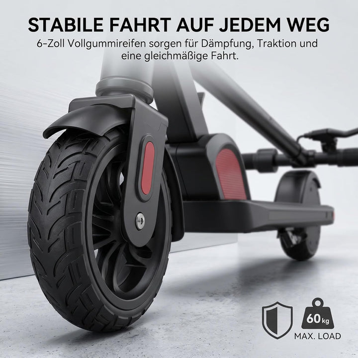 Caroma E Scooter Kinder von 8-12 Jahren, 180W Motor, 16 km/h, 60 min Fahrzeit, Einstellbare Geschwin