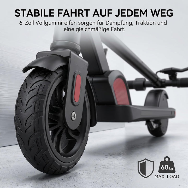 Caroma Elektroroller für Kinder von 6-12 Jahren, 150W Motor bis 16 km/h E Scooter, Faltbarer E Rolle