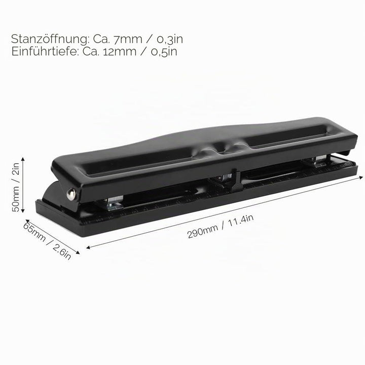 3 Locher, Verstellbarer Locher, Home Office DIY Handbuch Ganze Locher, Professioneller Papierlocher,