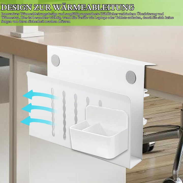 Schreibtisch Seitenaufbewahrung, Desk Side Storage mit Stifthalter, PC Halterung Seite Schreibtisch,