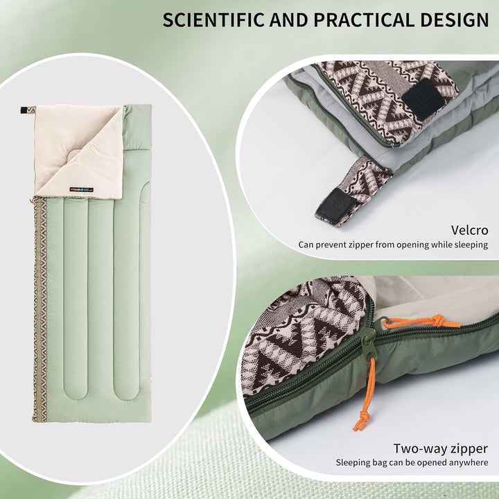 Naturehike Schlafsack Ideal für Erwachsene Wasserdichter Leichter Deckenschlafsack 3-4 Jahreszeiten