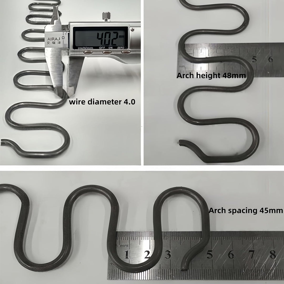 2 Stück Sofa Federn 40cm, Sofa ersatzfedern, Couch Federn, Wellenfedern für polstermöbel, Reparatur-