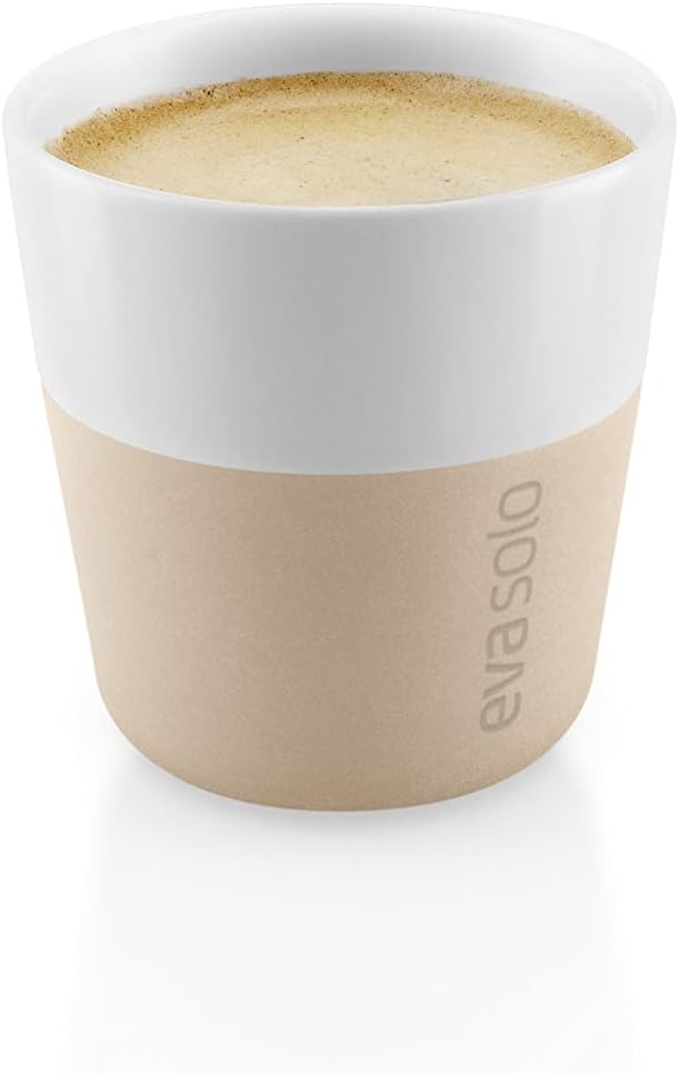 EVA SOLO | Espresso Becher | 80 ml | Gut zu halten durch Silikonbeschichtung | Spülmaschinenfest | S