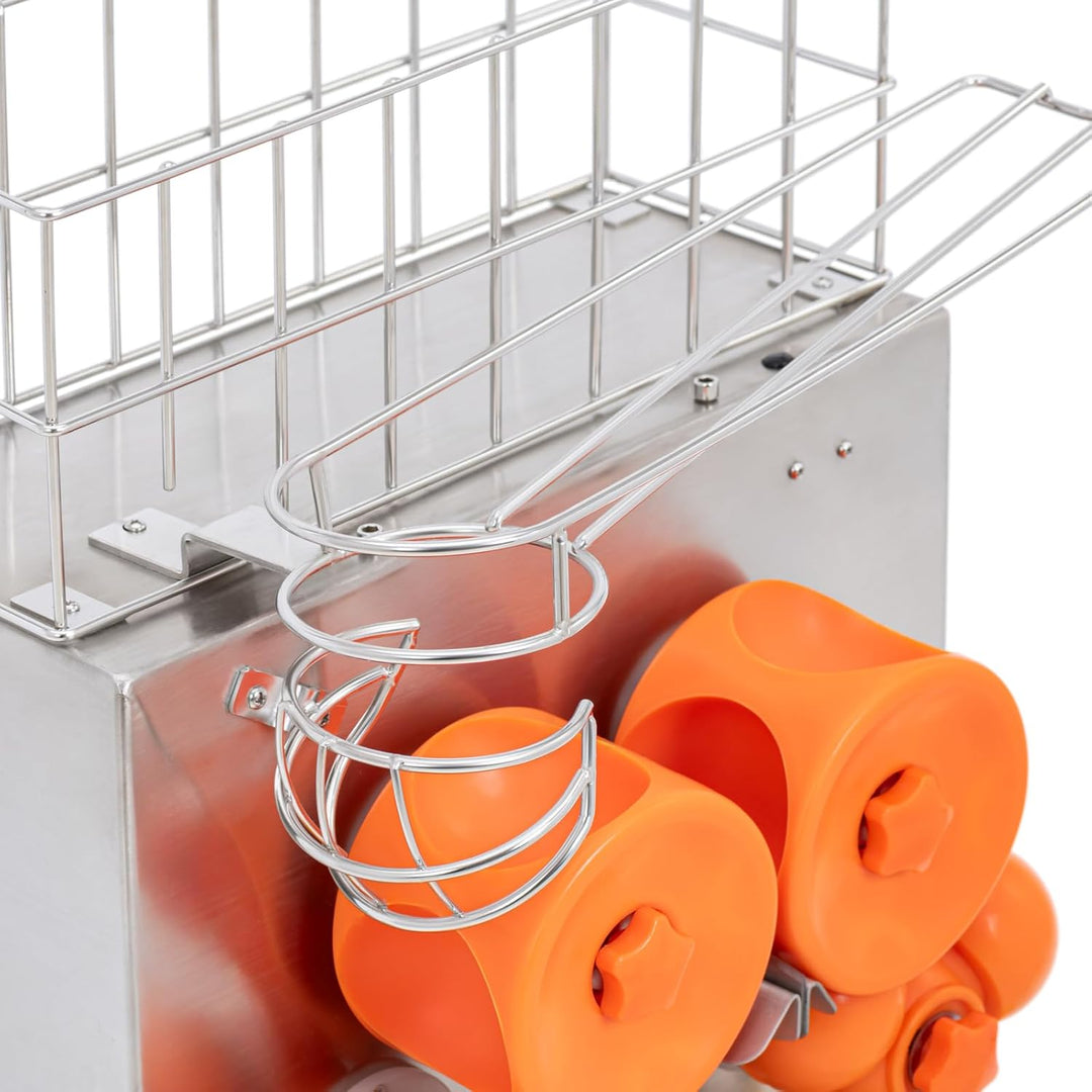 Royal Catering Orangenpresse elektrisch halb automatisch 120 W 20 Orangen/min Zitruspresse Orangensa