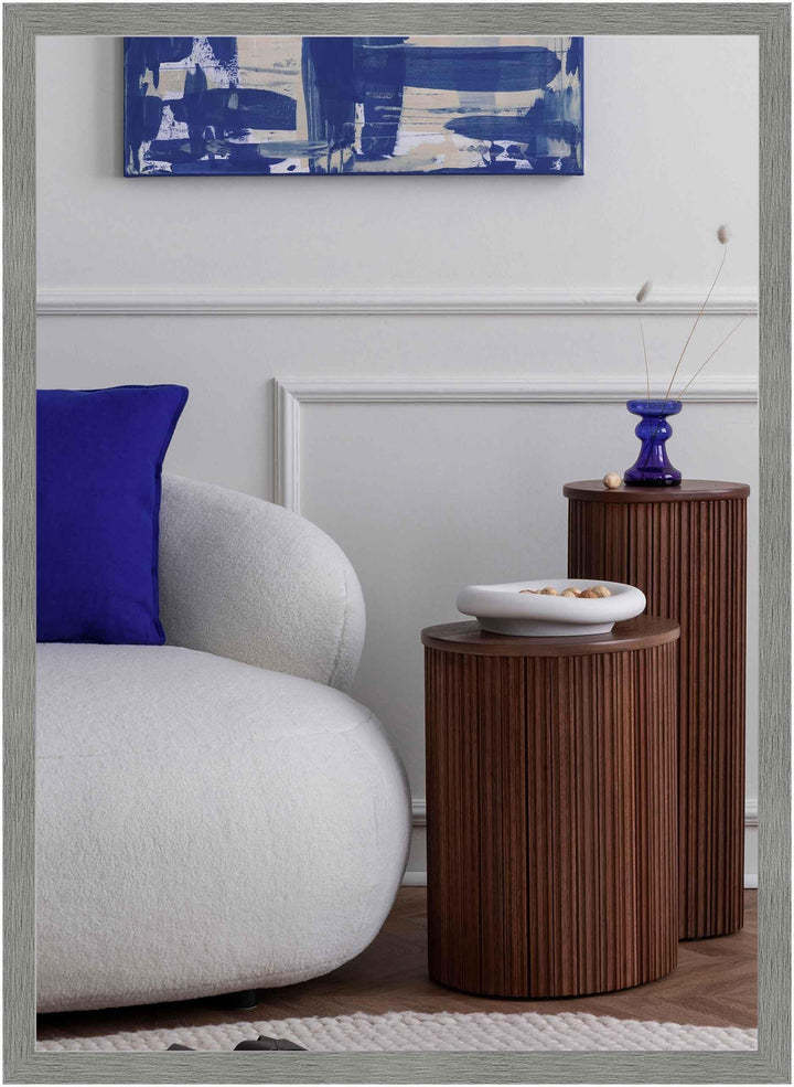 nielsen HOME Wandspiegel Star, Grau matt, Aluminium, ca. 50x70 cm Struktur Grau 50 x 70 cm, Struktur