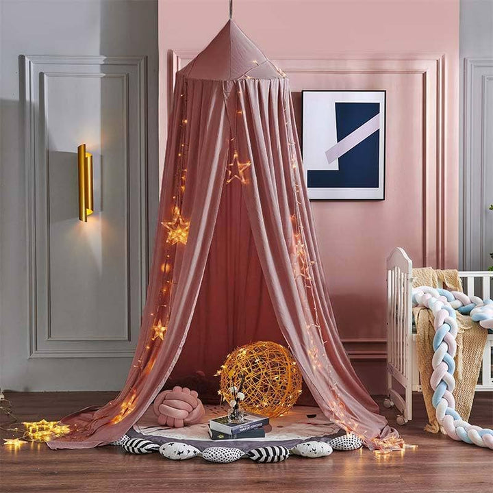 RAILONCH Betthimmel Babybett, Kinder Moskitonetz Spitze Baldachin, Mädchen Prinzessin Himmelbett Bet