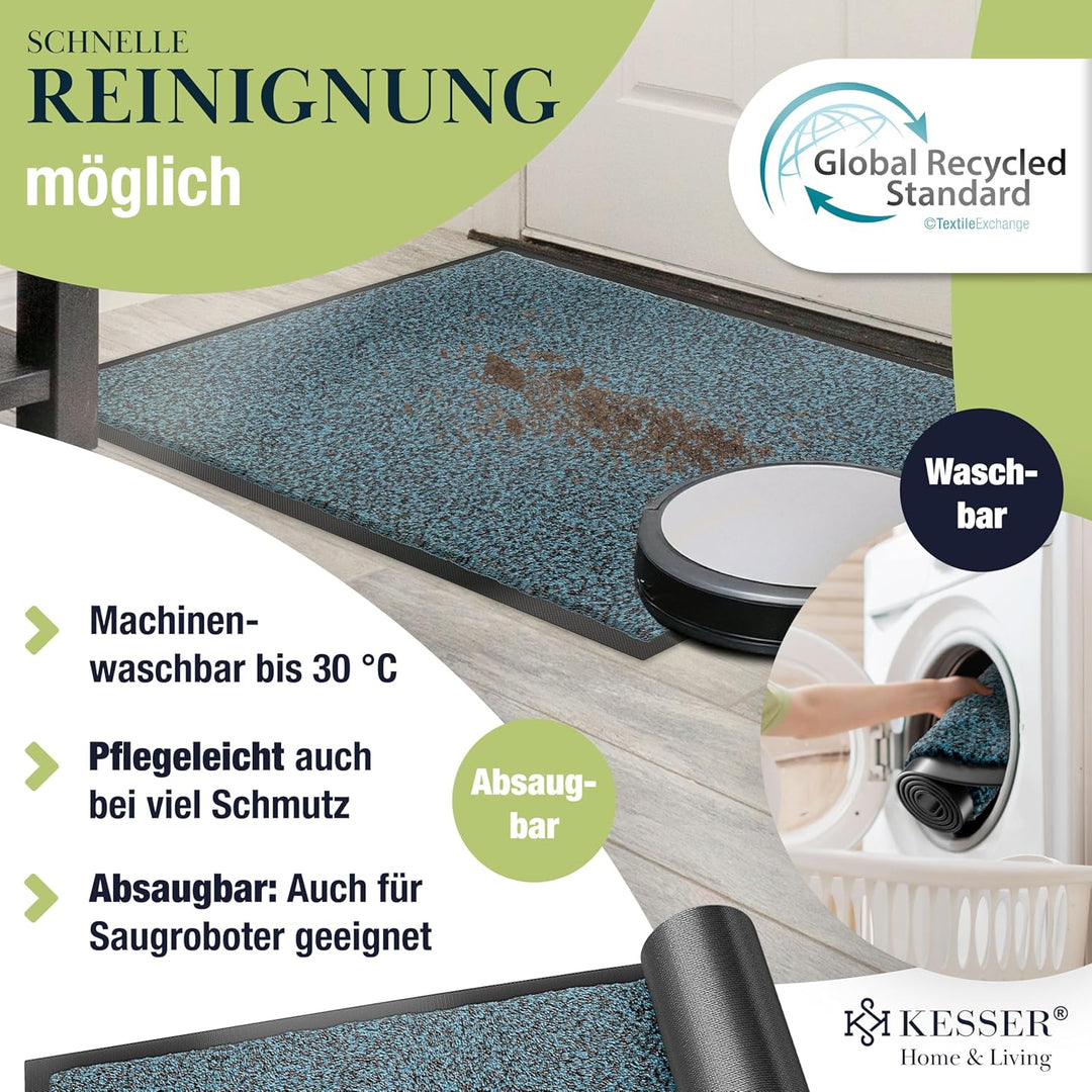 KESSER Schmutzfangmatte, Profi Fussmatte in vielen Grössen, Türmatte, Teppich, Fussabtreter & Fussab