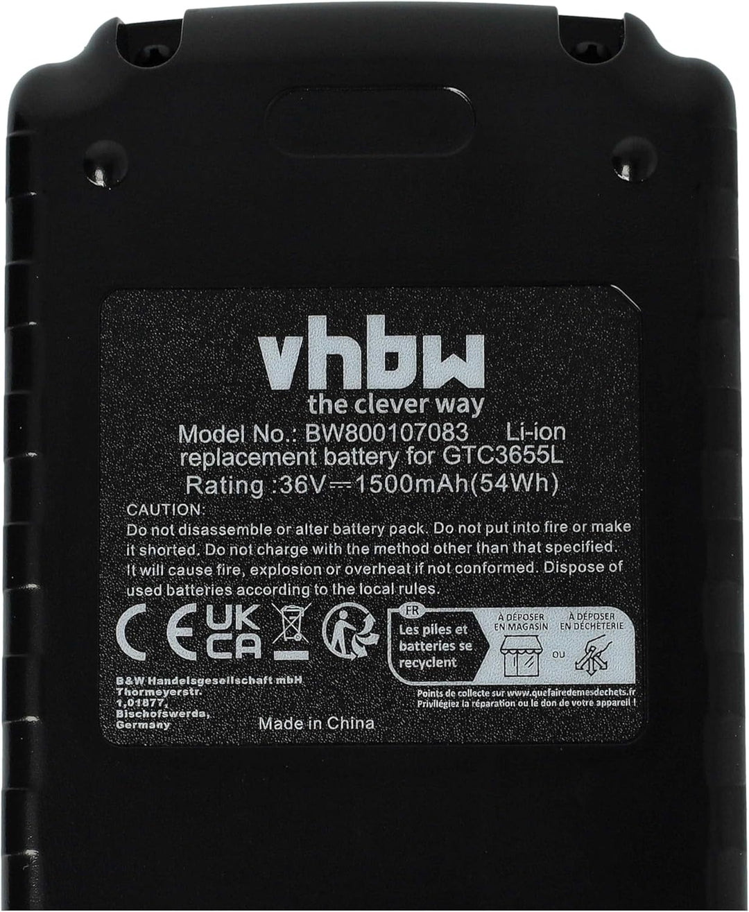 vhbw Akku kompatibel mit Black &amp; Decker MST2118, NST1118, TC220, MST1024 Elektrowerkzeug (1500 mAh,