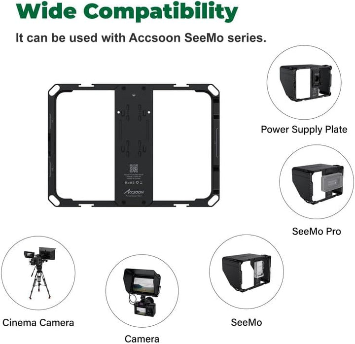 Accsoon CEPC-05 PowerCage Kit für iPad mini 6. On-Kamera-Überwachung, Kaltschuh-Montagepunkte, Mikro
