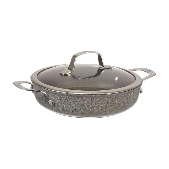 Induction deep Frying pan with 2 Handles BALLARINI Salina Granitium 24 cm 75002-811-0
