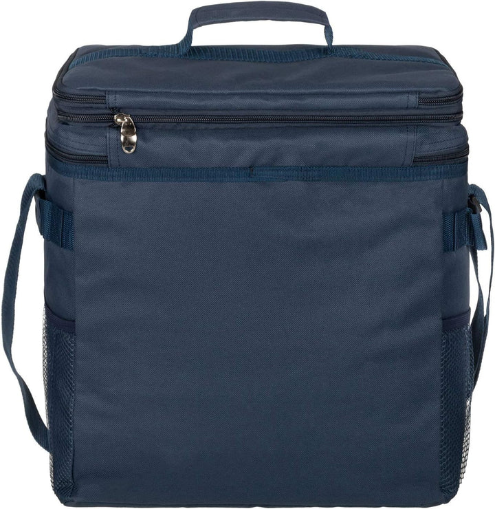 anndora Picknicktasche blau weiss Kühltasche inkl. Zubehör 4 Personen 29 Teile Navy Blau Weiss, Navy