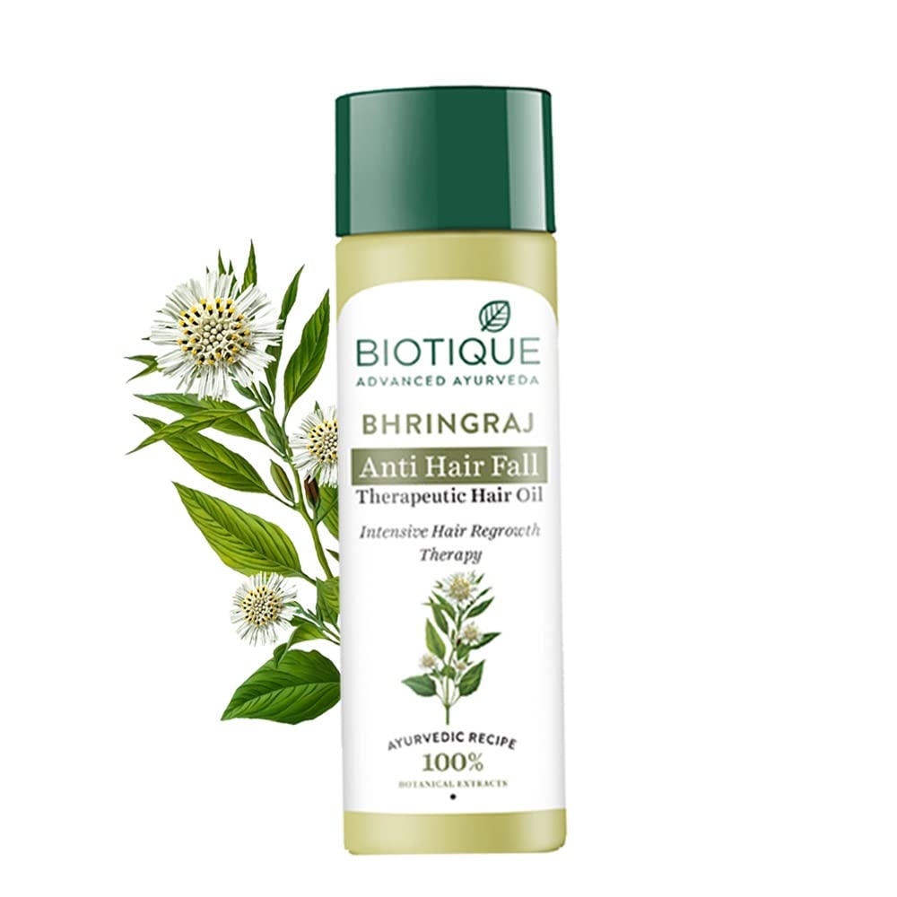 Biotique Bio Bhringraj Therapeutisches Öl gegen Haarausfall, für intensives Nachwachsen von Haaren 1