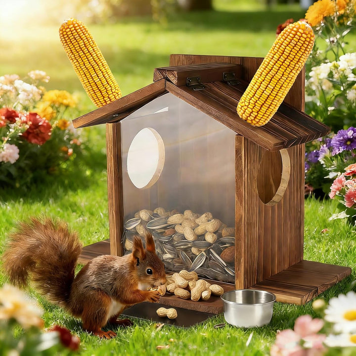Eichhörnchen Futterhaus Eichhörnchen Haus Eichhörnchen Futterstation Wetterfest aus Verschraubtem mi
