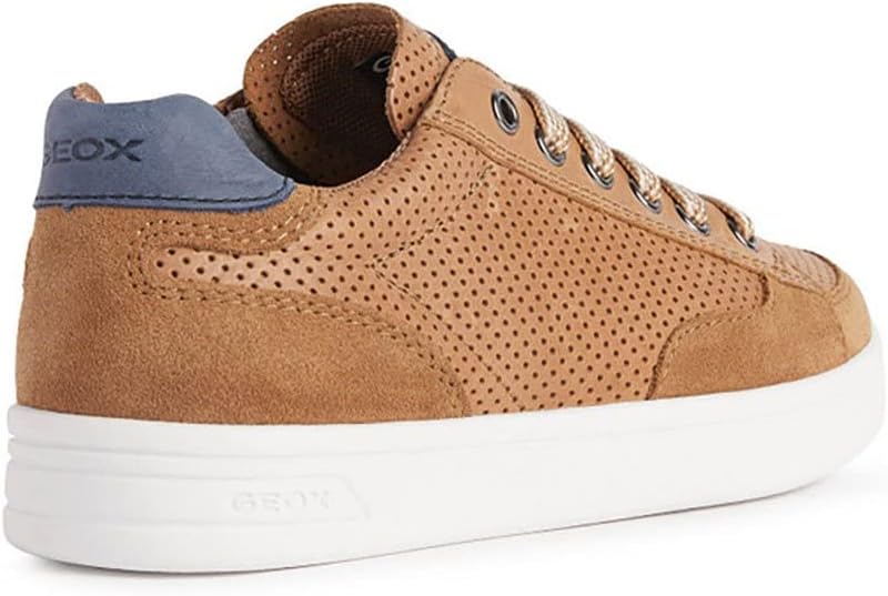 Geox Jungen J Djrock Boy B Sneakers 30 EU Cognac Navy, 30 EU Cognac Navy