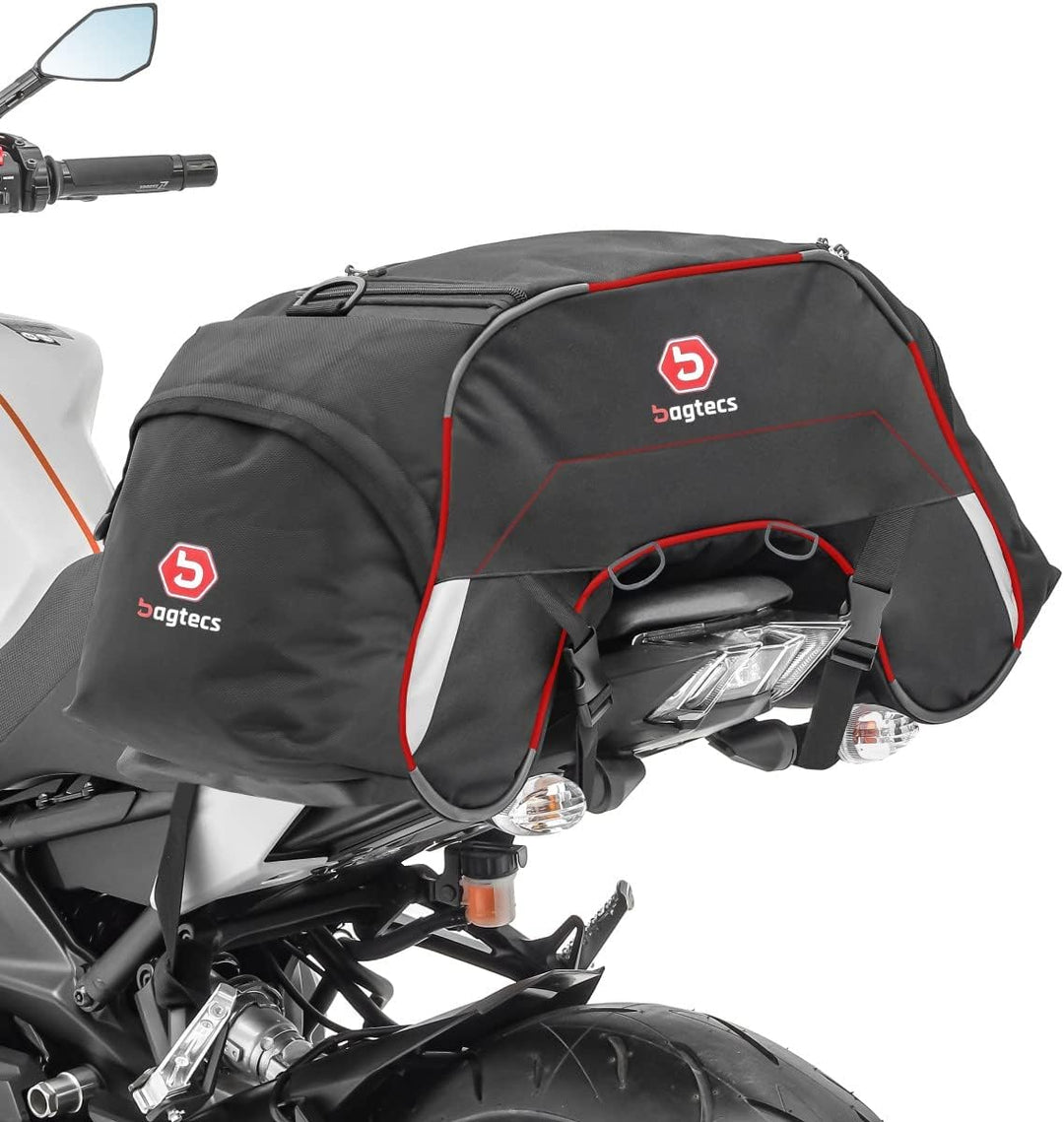 Motorrad Hecktasche Bagtecs WP35 für Beifahrersitz 35 Liter rot