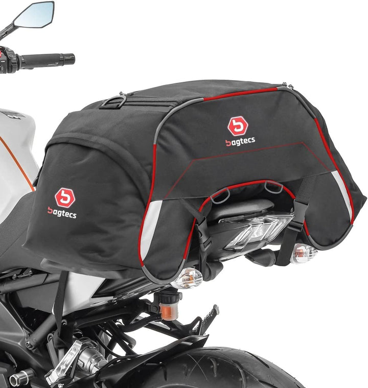Motorrad Hecktasche Bagtecs WP35 für Beifahrersitz 35 Liter rot