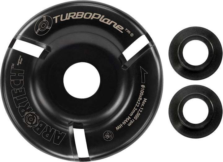 ARBORTECH TURBOPlane™ Frässcheibe 100mm mit 3 Schneiden aus Wolframcarbid für Winkelschleifer zur Ho