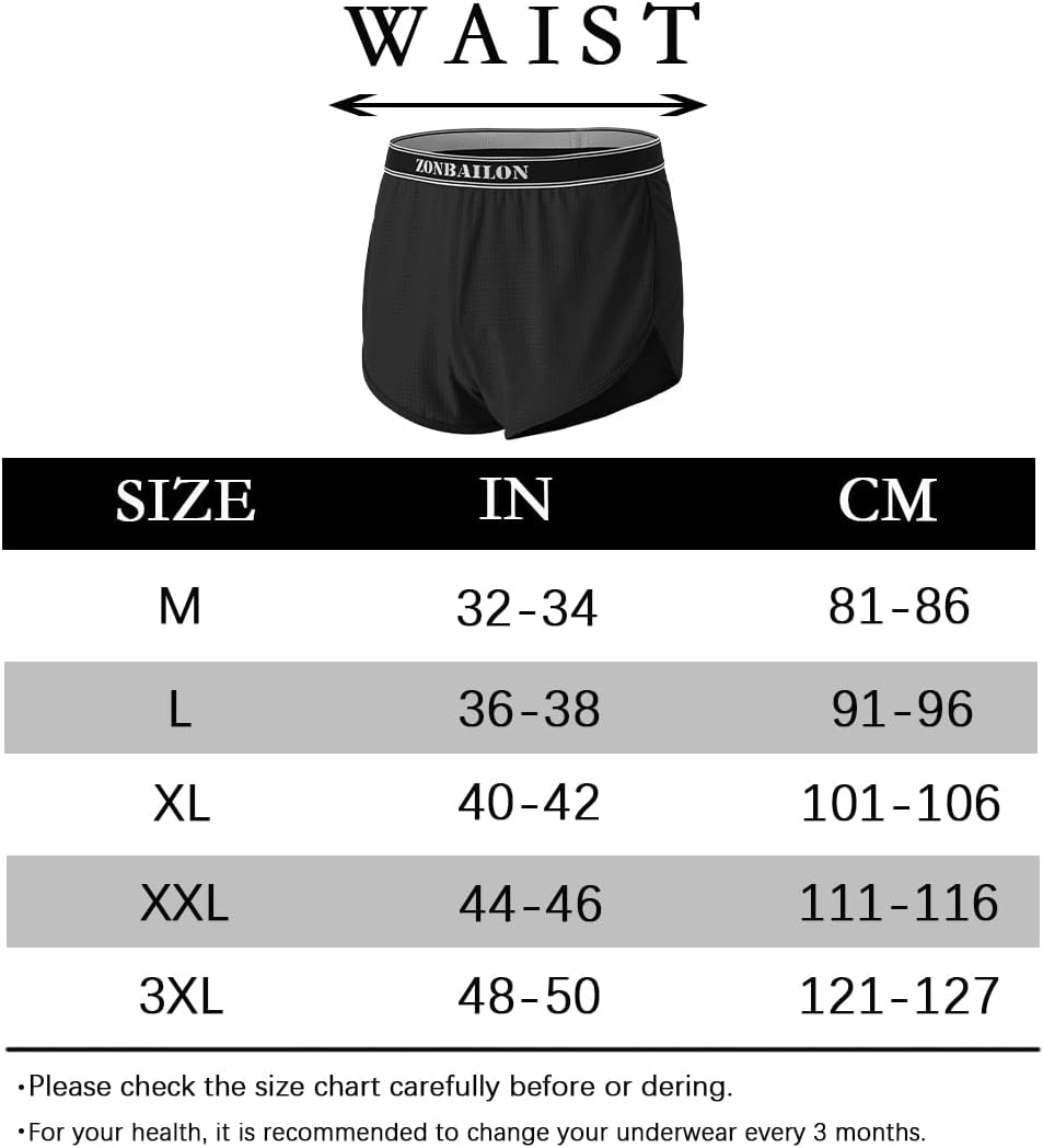 BIATWOWR Herren Transparent Sexy Boxershorts Männer Atmungsaktiv Bequem Unterhose Seitlichem Schlitz