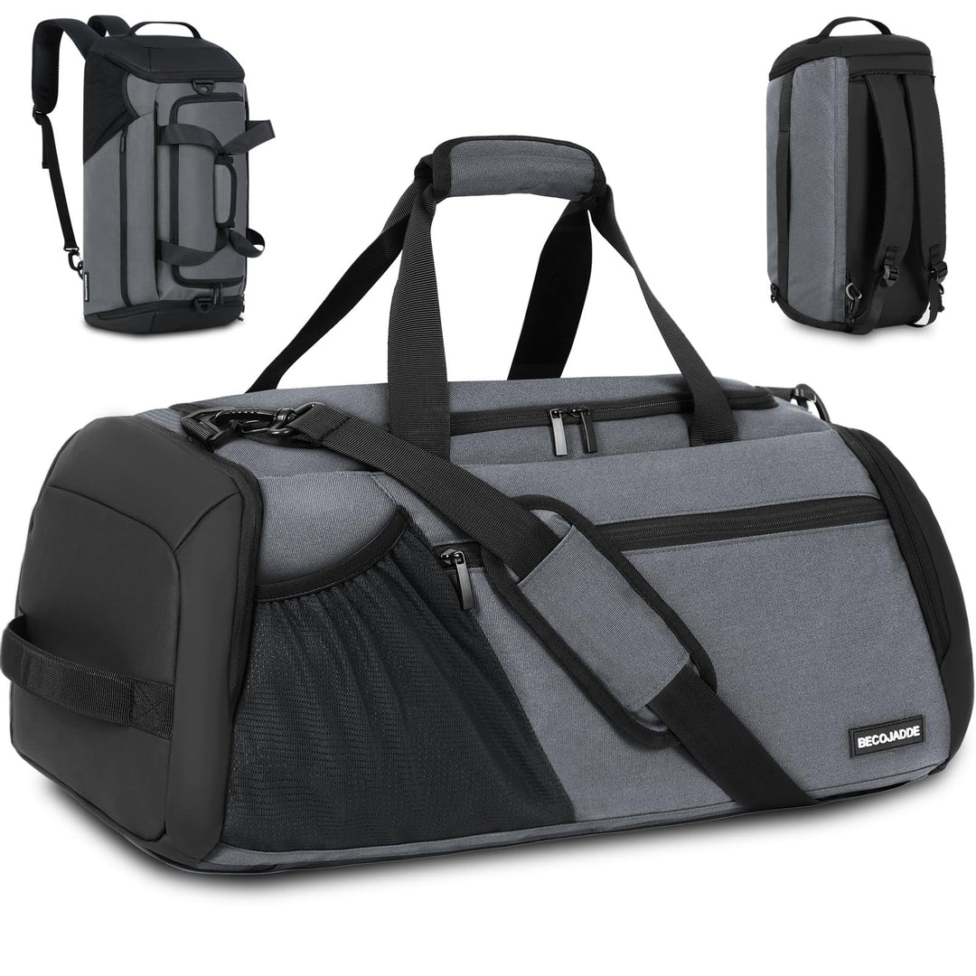 BECOJADDE Sporttasche Herren 40L Gross Sporttaschen Reiserucksack Mehrere Taschen Rucksack mit Schuh
