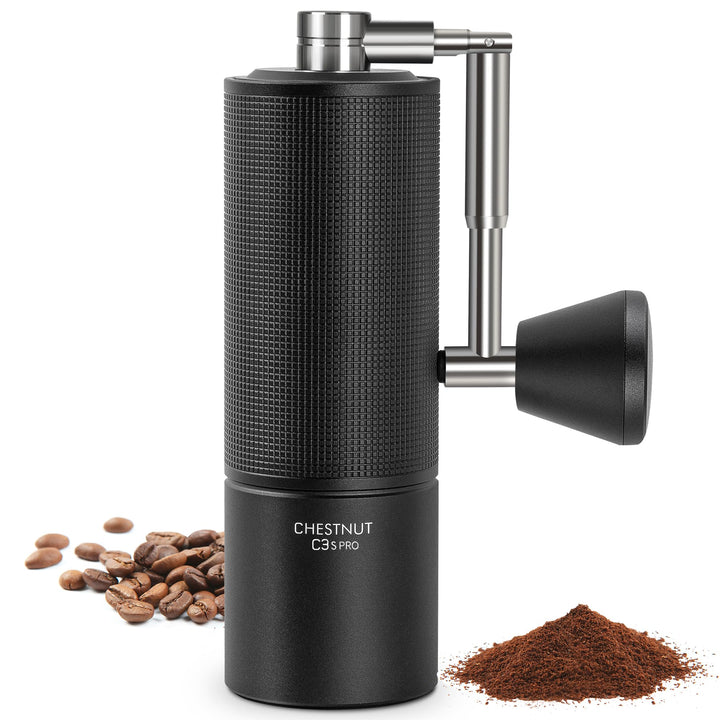 TIMEMORE Chestnut C3s PRO Kaffeemühle Manuell, Upgrade Integrierte Ganzmetallgehäuse, Handkaffeemühl