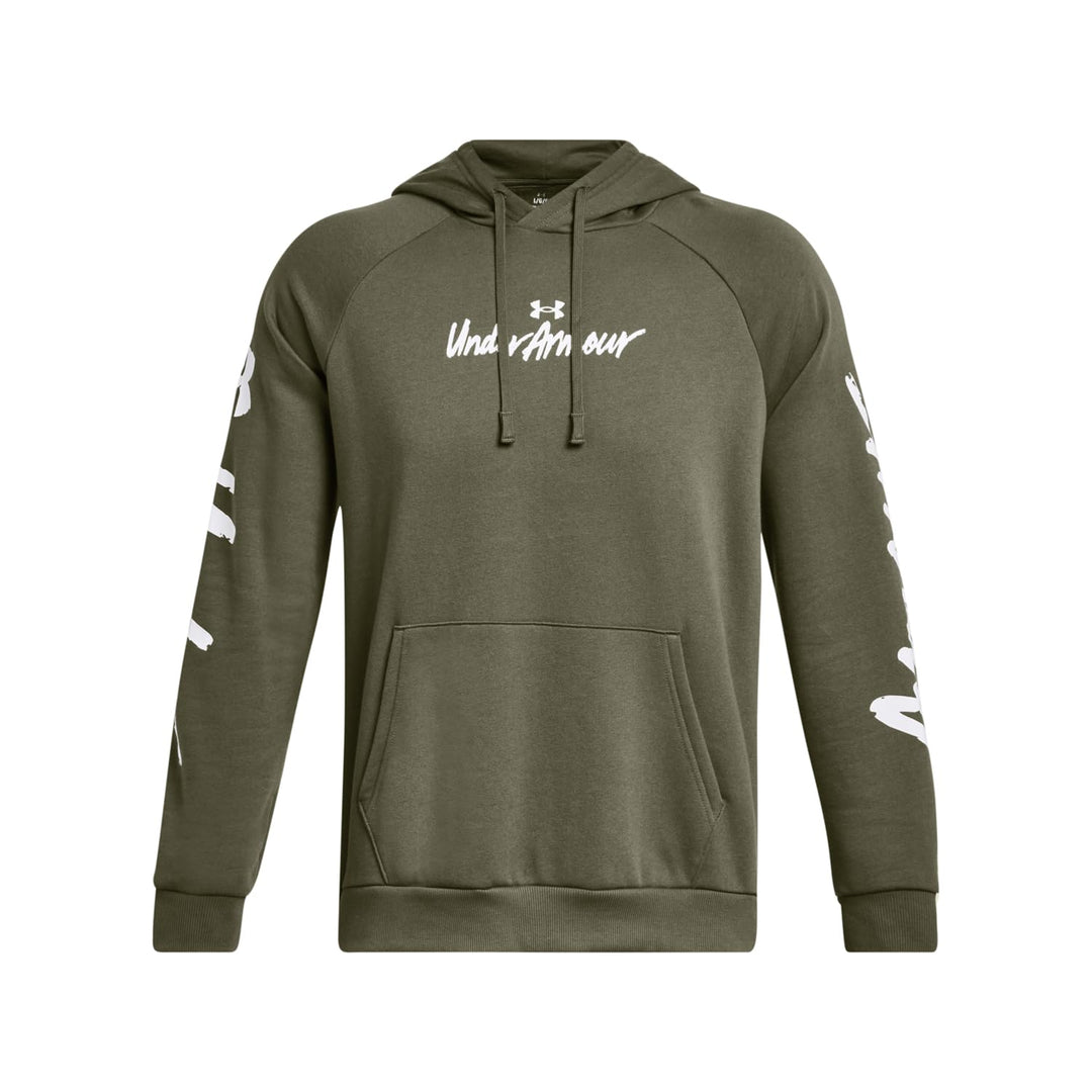 Under Armour Rival Graphic Hoody Training Herren XS (390) Marine Od Green/White, XS (390) Marine Od