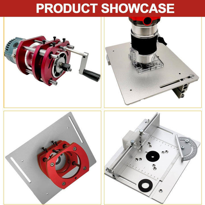 Frästisch für Oberfräse Einlegeplatte Set, OberfräSentisch und Tischfräsmaschine, Router Table, Plan