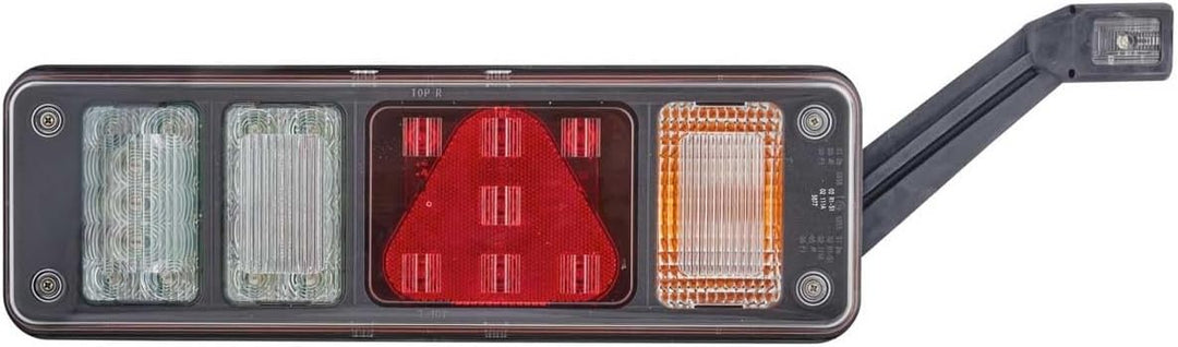 HELLA - Heckleuchte - Hybrid - 24V - Anbau/geschraubt - Lichtscheibenfarbe: glasklar - Stecker: Easy