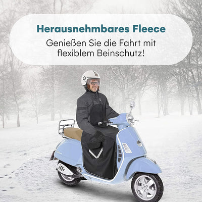 smartpeas Rollerdecke Winter - Beinschutz Roller - Regenschutz Roller für alle Motorroller – univers