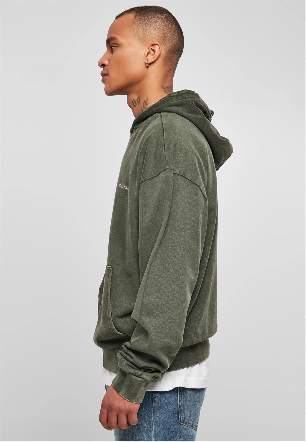 Urban Classics Herren Kapuzenpullover Small Embroidery Hoody, Oversized Passform, überschnittenen Sc